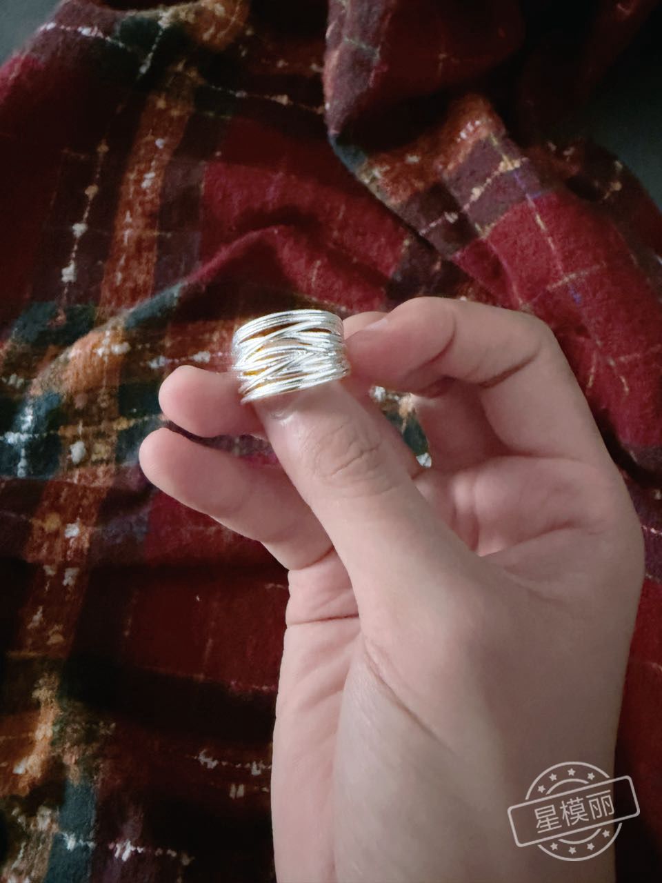 多层线条缠绕戒指女ins2025年新款小众设计嘻哈个性简约开